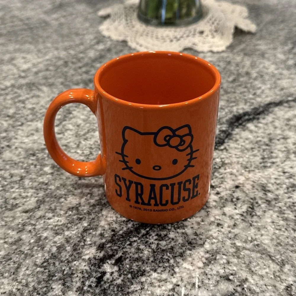 Hello Kitty Syracuse University Orange‎ Mug 2013 Sanrio Rare